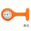 Relógio de silicone para enfermeira, relógio médico para enfermeira, relógio de peito com pino de mesa pendurado, 24 cores