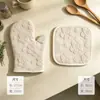 Venda direta da fábrica luvas simples para micro-ondas de cozinha resistentes a altas temperaturas, luvas espessadas com isolamento térmico anti-queimadura para assar