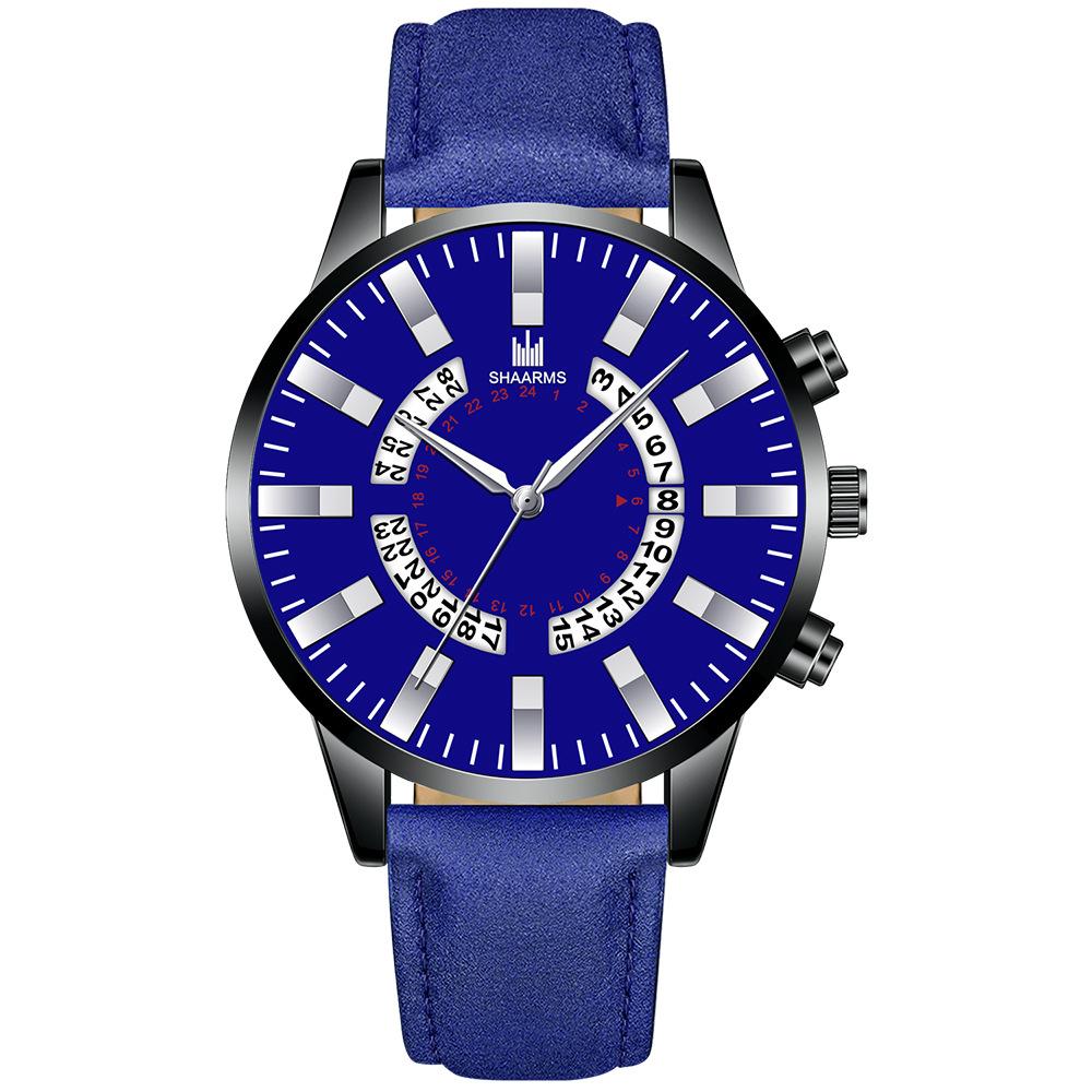 蓝色皮带黑壳蓝面银针