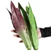 Fabricante Personalizado al Por Mayor Modelo de Lechuga Simulada Hojas de Verdura Verdes Púrpuras Verduras Falsas Decoración de Restaurante Accesorios para Disparos