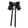 Broche Vintage Europeu e Americano de Halloween Laço Anjo Gravata Borboleta JK Acessório de Roupa Feminina com Elementos Britânicos