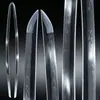 Acero T10 cubierto de arcilla, hoja sin afilar, espada japonesa, espada larga de samurái, accesorio de espada Hamon templado en arcilla, sin afilar