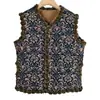 Novo Colete Feminino de Primavera e Outono para Mães, Colete Outerwear Espesso e Quente com Forro de Lã Sem Mangas Solto para Mulheres de Meia-Idade e Idosas