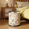 Papelero Retro Francés M^ para Sala de Estar, Dormitorio, Dormitorio Estudiantil, Cocina, Baño del Hogar, Gran Capacidad, Papel de Alto Valor