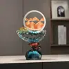 Novos Enfeites de Pintura de Areia Movediça Estilo Chinês Time-Lapse Atacado Ampulheta de Luxo Leve Decorações para Sala de Estar Escritório Presentes de Inauguração