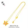 Novo Colar Borboleta de Pérola Esmaltada para Mulheres, Cor Duradoura, Novo Estilo Chinês Estilo Nacional Colar, Corrente Popular para Clavícula Atacado
