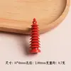 Cuentas Espaciadoras de Nube de Fortuna de Cinabrio Rojo Arena Roja Barril de Seis Caracteres Mantra Accesorios Hechos a Mano para Bricolaje Venta al por Mayor