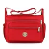 Bolsa de Lona de Gran Capacidad, Ligera, Tela Oxford de Nailon Floral, Bolso de Hombro Grande, Bolso Cruzado para Madres de Edad Media y Mayores