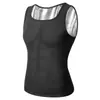 Modelador Europeu e Americano Masculino, Suor para Esportes, Colete Corset Abdominal, Roupas Fitness Apertadas para Reduzir a Barriga, Sauna e Suor