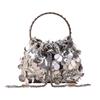 Internet Celebridade High-end Estilo Chanel Evening Bag Lantejoulas Coloridas Mini Balde Bag Hot Girl Crossbody Cadeia de Cordão Bolsa