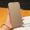 Capa de Couro Magnética Golden Shield para Celular Apple 17Pro Capa Traseira Transparente Galvanizada 16E Capa Protetora Novo Estilo