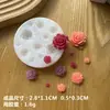 Molde de Silicona Hecho a Mano DIY Pegamento de Cristal Flor Estéreo Rosa Camelia Loto Hoja de Loto Yeso Fondant