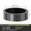 Arandela de Horquilla Delantera de Fibra de Carbono para Bicicleta, Bicicleta de Montaña 3K Full Carbon Arandela de Dirección Riser 1/3/5/10/15/20mm