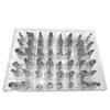 Conjunto de Bicos de Confeitar de Aço Inoxidável Ferramentas de Confeitaria Bicos para Creme e Biscoitos Decoração de Bolo Cabeças de Confeitar Conjunto Completo Acessórios Duráveis