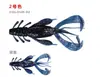 Yajie Pesca Señuelo Camarón Suave 10cm/10g Forma de Camarón Señuelo Suave Disponible en Ocho Colores para Pesca de Lubina