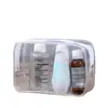 Bolsa Cosmética de PVC de Alta Transparência com Separação Seca e Úmida, Necessaire Autovedante, Bolsa de Viagem, Pequena Bolsa de Armazenamento para Pincéis de Maquiagem