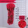 Colgante de pared Violeta para Boda Flor de Ratán Artificial Muebles para el Hogar Decoración de Flores Artificiales Planta Simulada Flor de Hortensia Colgante de Pared