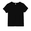 Camiseta Negra Redonda de Algodón Puro con Logo Impreso Publicidad Camiseta Cultural Uniforme de Clase Equipo de Jardín de Infancia Actividad Familiar Camiseta Blanca y Negra