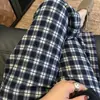 Pantalones de Pijama de Algodón y Seda para Mujer, Nuevo Estilo de Verano, Pantalones de Casa Talla Grande Que Se Pueden Usar Afuera, Pantalones de Algodón Artificial Anti-Mosquitos, Pantalones Largos Florales Delgados