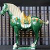Caballo tricolor de la dinastía Tang decoración de caballo de cerámica seis caballos decoración para el hogar sala de estar artesanía regalo decoración feng shui