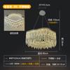 Lámpara de Sala de Estar Estilo Italiano, Candelabro de Cristal de Lujo Ligero, Lámpara de Dormitorio Moderna Simple Creativa, Fábrica de Iluminación de Comedor de Gama Alta y Elegante