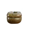 Ruyi de Caqui Madera Maciza de Sándalo Verde Natural Tallado Adornos Pastorales de Caqui Artesanías de Tallado con Mango Creativo Juego Literario