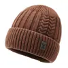 Gorro de Punto Engrosado con Felpa Invierno para Hombre Protección para Orejas a Prueba de Viento Protección contra el Frío Gorro de Lana Pullover Gorro de Esquí para Jóvenes