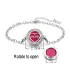 Pulsera de acero titanio con incrustaciones de diamantes calada tipo hilo de aromaterapia para difusión de aceites esenciales Pulsera con patrón de árbol de la vida europeo y americano venta al por mayor