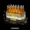 Cubo de Hielo para Bar KTV con Patrón de Piedra Octagonal, Capacidad para 24 Botellas de Plástico de Cerveza, Bebidas, Cócteles o Champán con Cubitos de Hielo