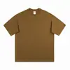 Camiseta Blanca de Algodón Puro de Manga Corta de Peso Pesado para Hombre y Mujer, Gruesa y No Transparente, Camiseta Básica Blanca Pura de Cuello Redondo, Camiseta de Manga Corta