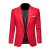 Comercio exterior transfronterizo primavera y otoño traje formal liso de un botón para hombre, blazer ajustado estilo coreano, chaqueta de una pieza para hombre