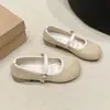 Zapatos Planos Versátiles Ultra Suaves de Punta Redonda Poco Profundos 2025 Nueva Moda Primavera y Otoño Estilo Hada Francés Zapatos Mary Jane para Mujer