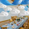 Decoração Nuvem de Algodão Adereços de Casamento Lindo Pingente de Forma Decoração Pendurada Shopping Center Guia de Estrada Colorido Nuvens Brancas