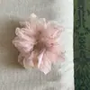 Novo Scrunchie Floral de Alta Qualidade Estilo Coreano para Penteado Coque Primavera/Verão Temperamento Scrunchie Grande de Intestino Pintura a Óleo Retrô Fresco Versátil