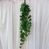 Vestido de vime pendurado parede do relógio pendurado planta artificial decoração de casa decoração de interiores falsa planta verde salão de casamento decoração de teto parede pendurada