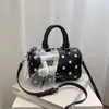 Bolsa de Mão de Design Exclusivo com Bolinhas Pequena Bolsa Feminina Moda Tendência Nova Casual de Mão Bolsa Boston Bolsa Transversal para o Dia a Dia