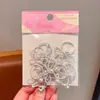 Diadema Pequeña de Perla Plateada con Lazo para Niños Estilo Nuevo Banda para el Cabello de Bebé Anillo para el Cabello de Niñas Que No Daña el Cabello