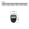 Fábrica de Origem Fivela de Ajuste Trapezoidal de Plástico Preto 20mm-37mm Acessórios para Mochila Tática Fivela de Escada
