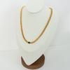 Traje de joyería de acero de titanio chapado en oro de diseño de zirconita geométrica incrustada personalidad simple retro británico de nicho cadena cubana