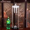Botella de Vidrio para Vino de Gran Capacidad con Grifo, Tarro de Vino Sellado de Alto Gama de Diámetro Grande, Botella Especial Espesa para Vino de Ginseng y Cuerno
