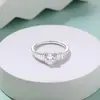 Joyería de Plata Transfronteriza Europea y Americana, Anillos de Plata Pura, Anillos de Joyería de Mano de Plata S925 con Circonita de Alta Gama, Fábrica de Joyería Personalizada