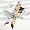 Novo Lenço Diagonal Dupla Camada de Seda Twill de Hangzhou de Alta Qualidade Estilo Coreano Lenço Versátil para Pescoço Lenço para Cabelo Venda por Atacado para Mulheres