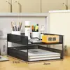 Estante de Almacenamiento para Escritorio Caja de Almacenamiento para Archivos Estante de Archivos Multicapa Organizador de Carpetas A4 y Archivos de Datos