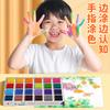 Pintura de dedos de 24 colores Tinta pintura color placa de impresión Palma almohadilla de tinta grande niños de jardín de infantes pintura de dedos pigmento de impresión