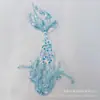 Parche Bordado con Lentejuelas y Cuentas Estilo Chino de Pez Koi Pequeño para Decoración de Capa Hanfu, Parche de Tela Bordado a Mano de Pez
