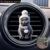 Lindo Clip de Perfume para Ventilación de Coche de Gato Gatito Acrílico Decoración de Coche Accesorio de Interior Adorno de Fragancia