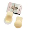 Patch de Silicone para Seio com Orelha de Coelho Laqueada Cor Sólida Silicone Invisível Push-up Anti-queda Sexy Leve