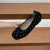 Zapatos de vestir retro de lunares poco profundos que aumentan la altura 2026 Coreanos versátiles con lazo estilo ballet zapatos estilo coreano