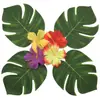 Directo de Fábrica Hoja de Tortuga Flor de Hibisco Decoración Suministros para Mesa de Comedor Falda de Mesa Soporte Venta al por Mayor Amazon