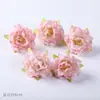 Traje de material DIY de flor de simulação rosa flor artificial flor de seda flor de grampo de cabelo flor de adorno de cabeça chapéu de estudioso flor pegajosa decoração de bolsa de dor